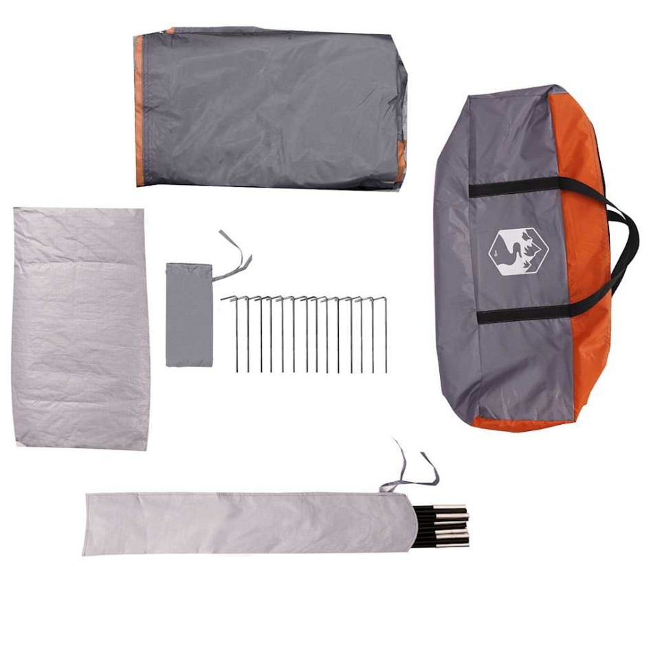 Tienda familiar Igloo para 6 personas impermeable gris