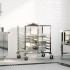 Carro con bandejas y 12 contenedores GN 75x55x87