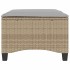 Taburetes de jardín con cojines 2 uds beige 55x55x36