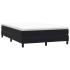 Cama box spring sin colchón terciopelo negro 160x220