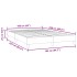 Cama box spring sin colchón terciopelo negro 160x220