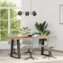 Sillas de comedor 4 unidades terciopelo gris