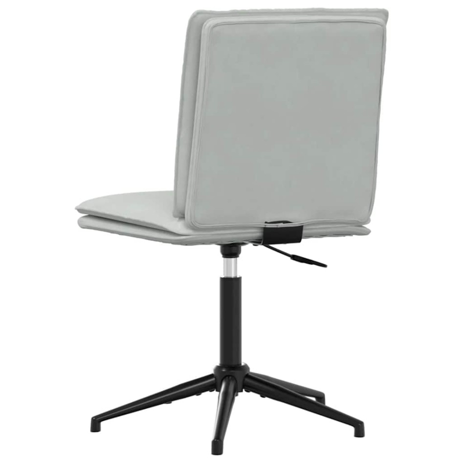 Sillas de comedor 4 unidades terciopelo gris