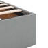 Estructura de cama otomana sin colchón tela gris claro