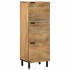 Aparador alto madera maciza de mango marrón 40x33x110