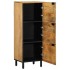 Aparador alto madera maciza de mango marrón 40x33x110