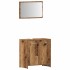 Juego de muebles de baño 3 piezas madera ingeniería