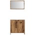 Juego de muebles de baño 3 piezas madera ingeniería
