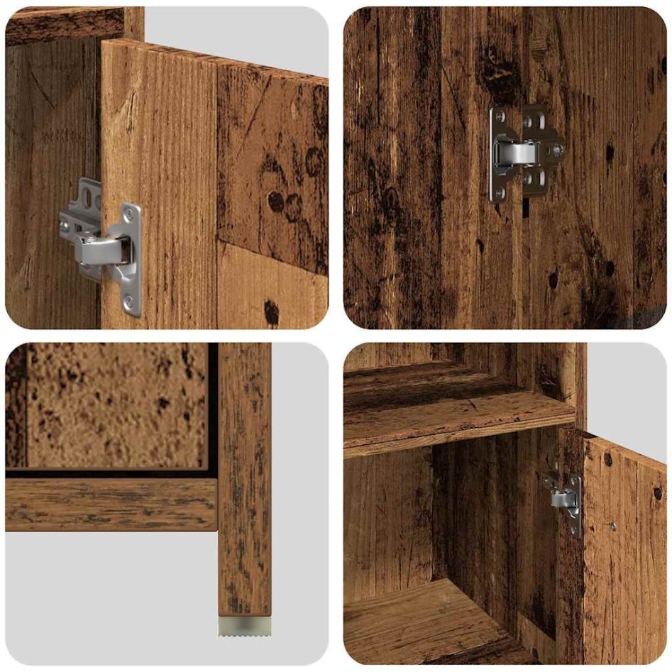 Juego de muebles de baño 3 piezas madera ingeniería