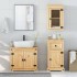 Juego de muebles de baño Corona 3 pzas madera maciza
