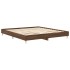 Estructura de cama sin colchón madera marrón roble 160x200
