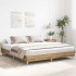 Estructura de cama sin colchón roble artesanal 180x200