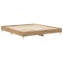Estructura de cama sin colchón roble artesanal 180x200