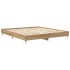 Estructura de cama sin colchón roble artesanal 180x200
