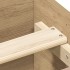 Estructura de cama sin colchón roble artesanal 140x200