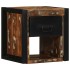 Mesilla de noche multicolor 40x35x40 cm madera maciza