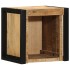 Mesitas de noche 2 piezas 40x35x40cm madera maciza rugosa
