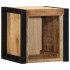 Mesitas de noche 2 piezas 40x35x40cm madera maciza rugosa