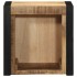 Mesitas de noche 2 piezas 40x35x40cm madera maciza rugosa