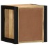 Mesitas de noche 2 piezas 40x35x40cm madera maciza rugosa
