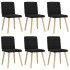 Sillas de comedor giratorias 6 unidades tela