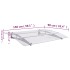 Marquesina para puerta PC plata y transparente 150x90 cm