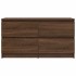 Mueble para TV madera contrachapada marrón roble 100x35x54