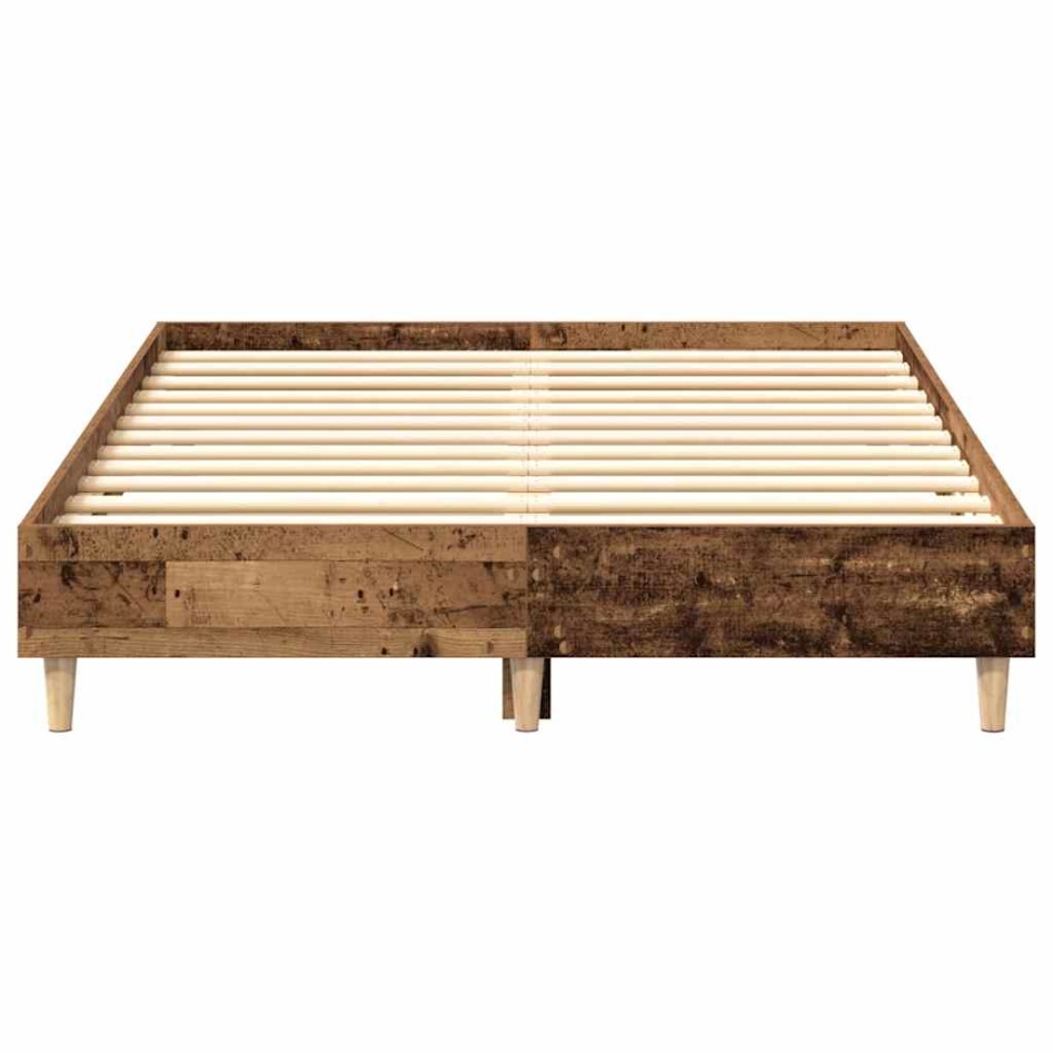 Estructura de cama sin colchón madera vieja 120x190 cm