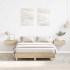 Estructura de cama sin colchón roble Sonoma 135x190 cm