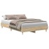 Estructura de cama sin colchón roble Sonoma 135x190 cm
