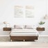 Estructura de cama sin colchón marrón roble 140x190 cm