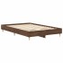 Estructura de cama sin colchón marrón roble 140x190 cm