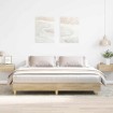 Estructura de cama sin colchón roble Sonoma 200x200 cm