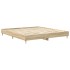 Estructura de cama sin colchón roble Sonoma 200x200
