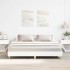 Estructura de cama sin colchón blanca 200x200