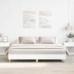 Estructura de cama sin colchón blanca 200x200 cm