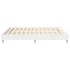 Estructura de cama sin colchón blanca 200x200