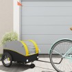 Remolque para bicicleta hierro negro y amarillo 30 kg