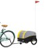 Remolque para bicicleta hierro negro y amarillo 30