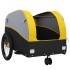 Remolque para bicicleta hierro negro y amarillo 30