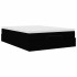 Estructura cama otomana colchón tela negra 140x190