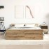 Estructura de cama sin colchón roble artesanal 135x190