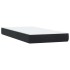Cama box spring con colchón cuero sintético negro 80x220
