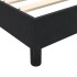 Cama box spring con colchón cuero sintético negro 80x220