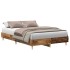 Estructura de cama sin colchón madera vieja 120x200