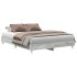 Estructura de cama sin colchón gris Sonoma 140x200