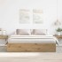 Estructura de cama sin colchón roble artesanal 200x200