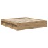Estructura de cama sin colchón roble artesanal 200x200