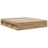 Estructura de cama sin colchón roble artesanal 200x200