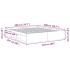 Estructura de cama sin colchón roble artesanal 200x200